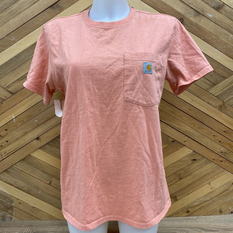 Carhartt- Loose Fit Pocket T-Shirt- MSRP $30 : Pink-women-MD