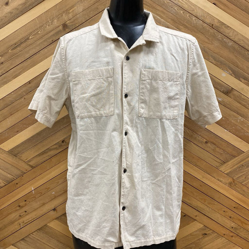 Patagonia Handwoven Light Beige Shirt: beige-men-large