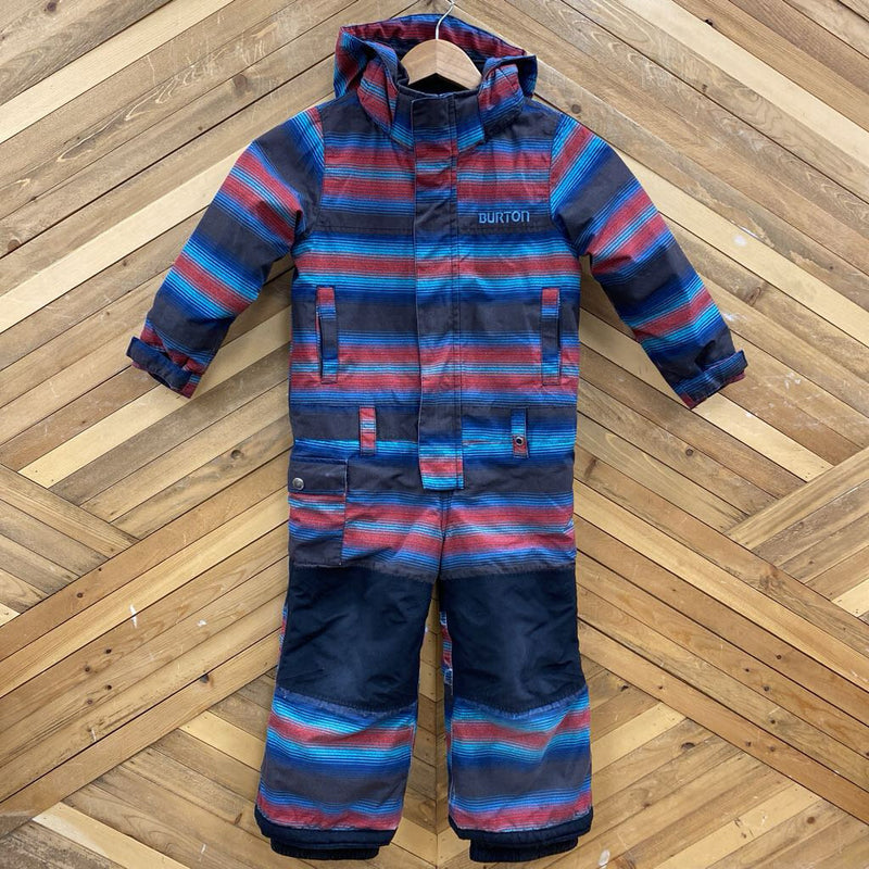Burton- one piece snow suit- MSRP $220: Red black blue -children-3t