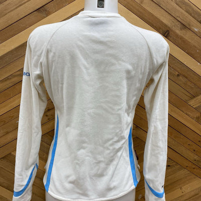 Karbon - Fleece Longsleeve - MSRP $80: White/Blue-women-SM