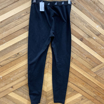 Mec - Baselayer fleece base pants: Black -women-SM