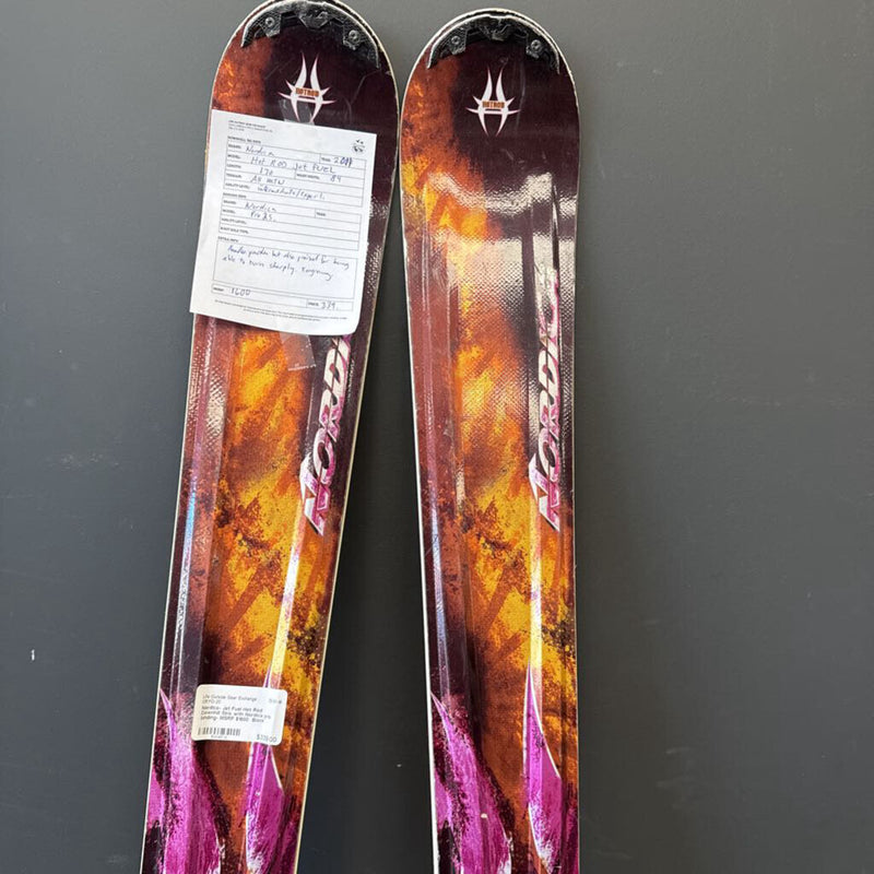 Nordica- Jet Fuel Hot Rod Downhill Skis with Nordica pro binding- MSRP $1600 : Black Purple --170cm