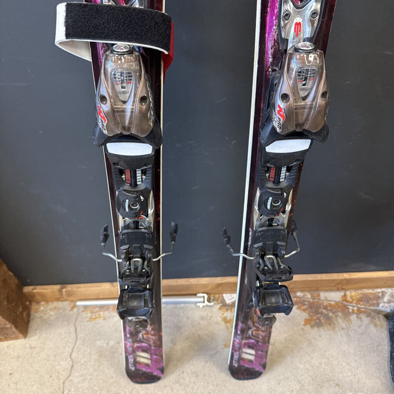 Nordica- Jet Fuel Hot Rod Downhill Skis with Nordica pro binding- MSRP $1600 : Black Purple --170cm