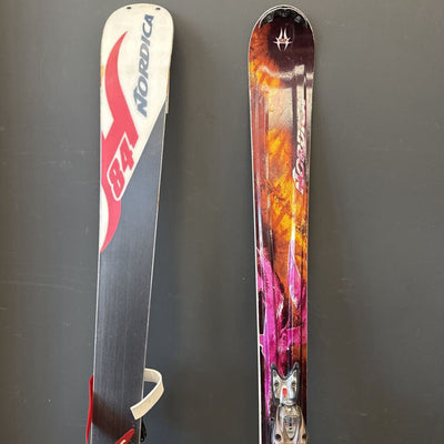 Nordica- Jet Fuel Hot Rod Downhill Skis with Nordica pro binding- MSRP $1600 : Black Purple --170cm