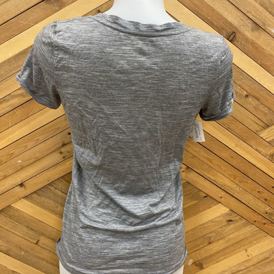 Icebreaker - Women's merino T-shirt - MSRP $99: Grey/Blue-women-SM