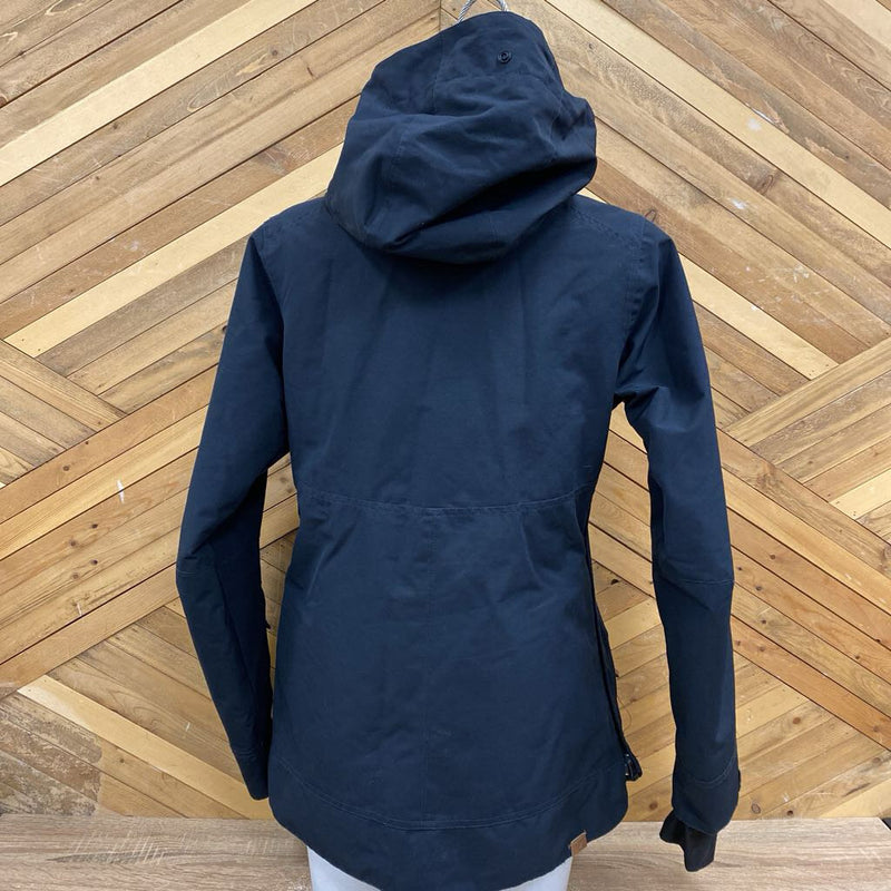 Roxy - Pullover 1/4 zip ski Jacket - MSRP $245: Black/Brown/White-women-SM