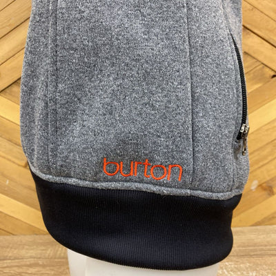 Burton - Hooded Sweater Material Vest - MSRP $90: Grey/Black-women-MD