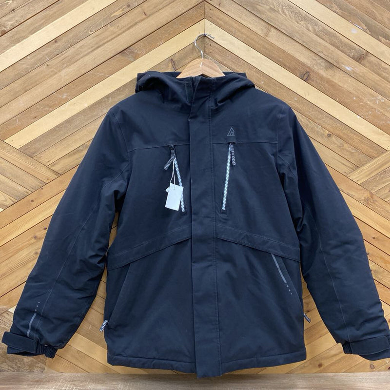 Ripzone- Insulated youth parka- MSRP $130: Black/White-children-XL