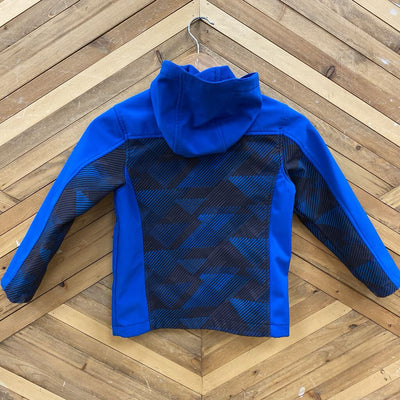 Free Country - Kids' Fleece-Lined Softshell Jacket: Blue/Black-children-XS(4-5Y)