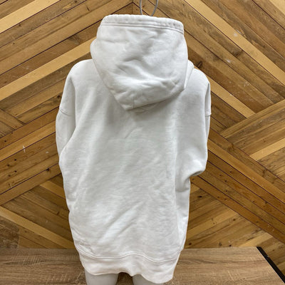 TNA - Women's SweatFleece Boyfriend Fit Hoodie - MSRP $80: White -women-XL