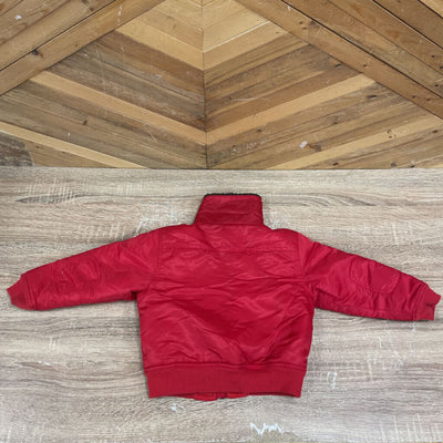 Simply Basic - Kids' Full-Zip Puffer Jacket: Red-children-SM
