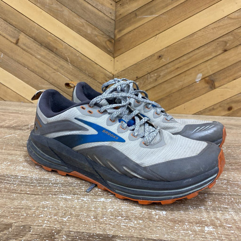 Brooks - Trail Runners - MSRP $200: Grey/Orange/Blue-women-8