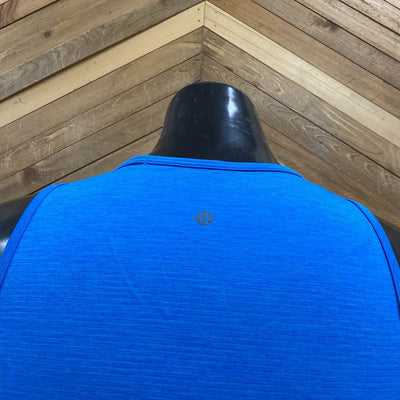 lululemon- men's tank top: Blue -men-MD