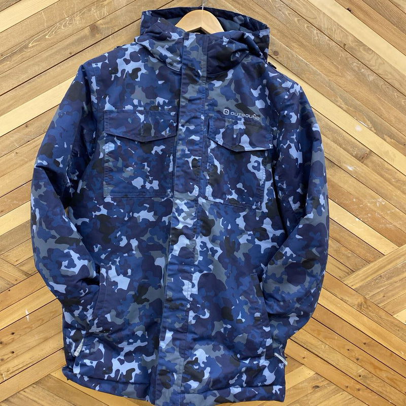 Outbound - Youth Insulated Winter Jacket : blue camo -children-XXL Y