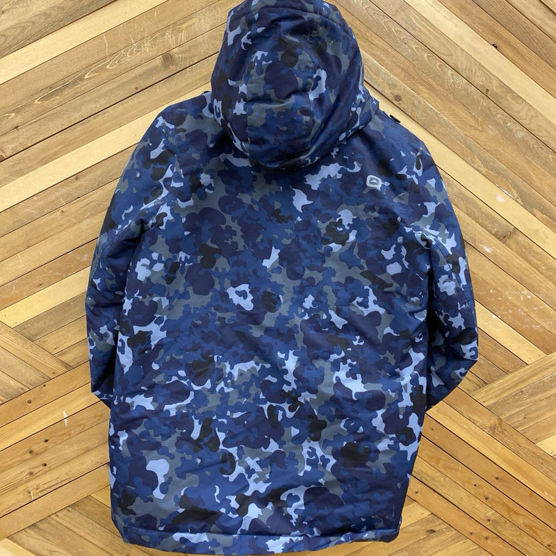 Outbound - Youth Insulated Winter Jacket : blue camo -children-XXL Y