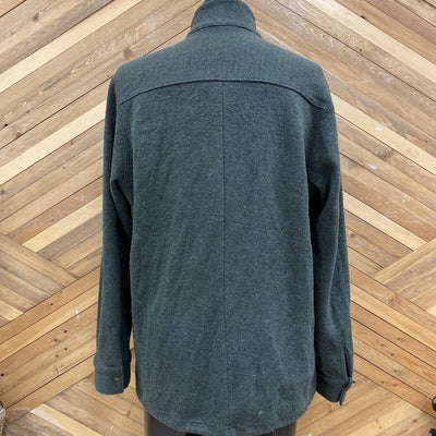 All-Son - Men's Wool Zip Jacket : Green -men-XL
