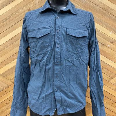 MEC Men's Lightweight Hiking Shirt: Blue-men-MD