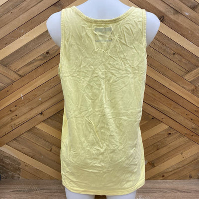 Osheaga- Music Festival Floral Anchor Tank Top: yellow-unisex-MD