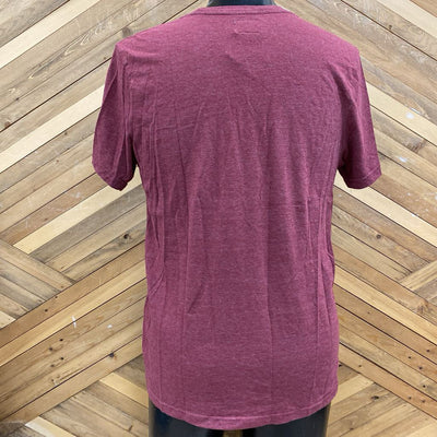 Vans Off The Wall- Short Sleeve T-Shirt: Maroon-men-MD