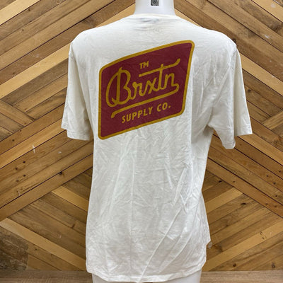 Brixton Supply Co.-White T-Shirt: white-men-MD