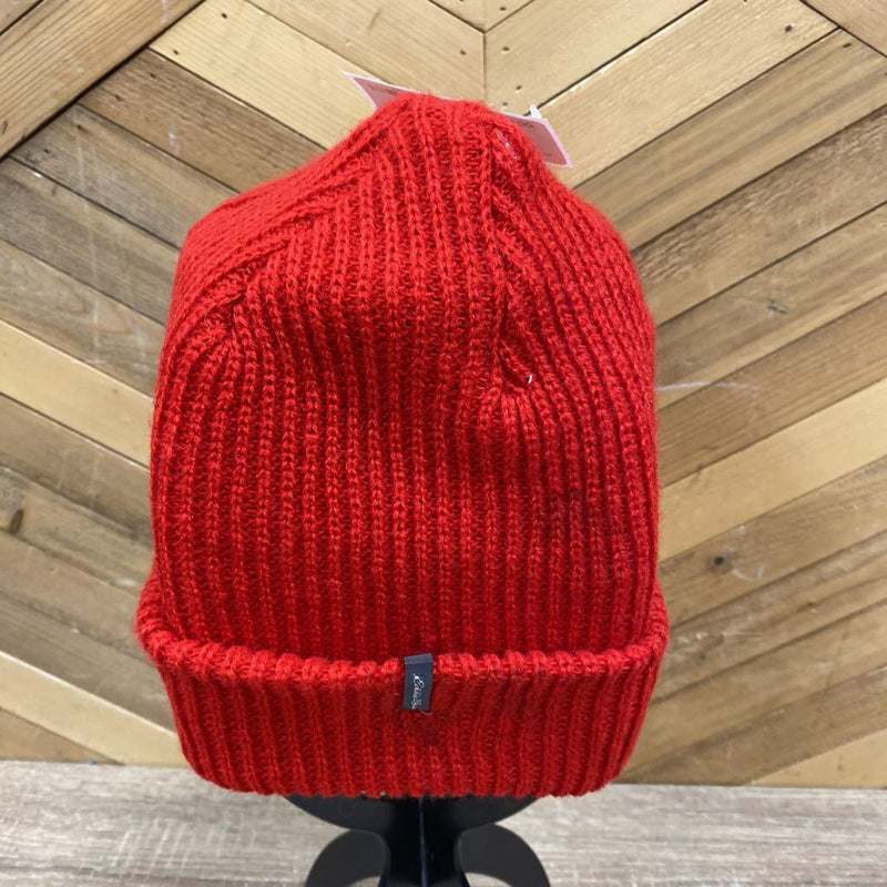 Eddie Bauer Red Knit Beanie: Red-unisex-