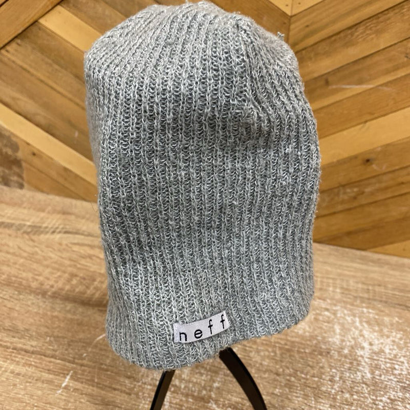 Neff Gray Beanie Hat: gray-unisex-