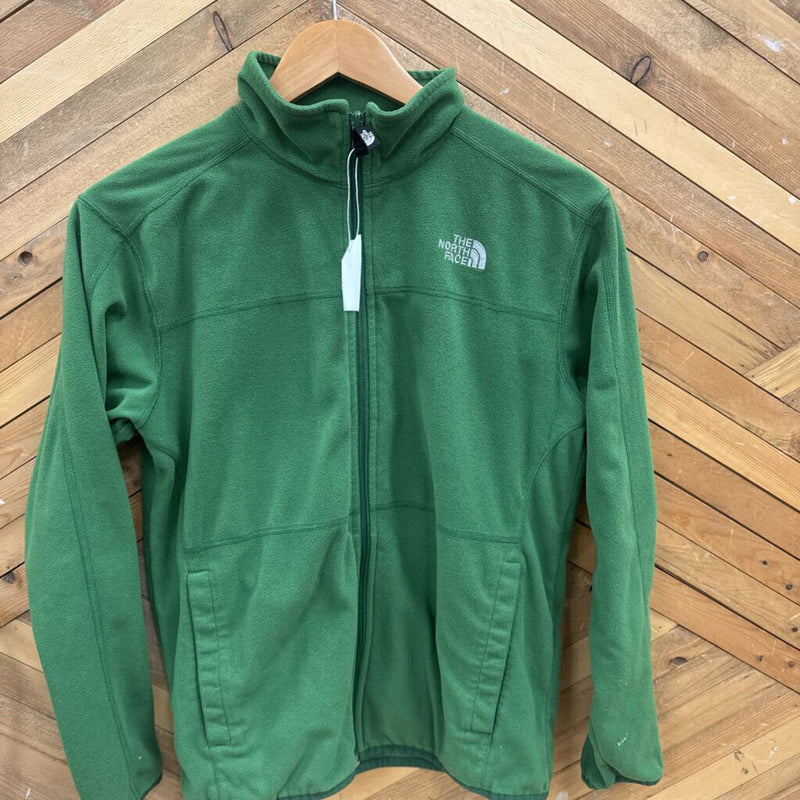 The North Face- Youth full zip fleece : green-boys-LG Y