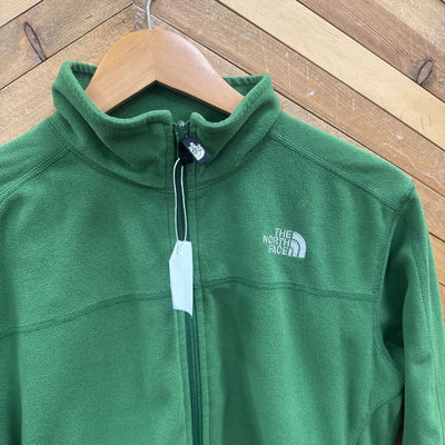 The North Face- Youth full zip fleece : green-boys-LG Y