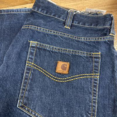 Carhartt- Loose Fit Denim Jeans- MSRP $80: Dark Blue-men-34