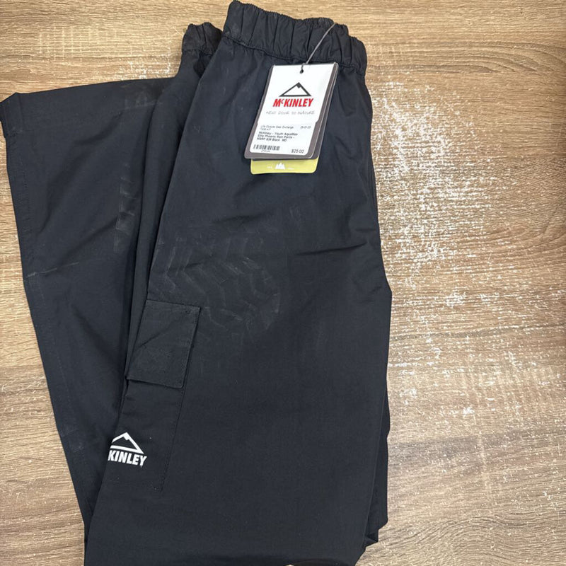 McKinley - Youth AquaMax Elite Phoenix Rain Pants - MSRP $39: Black -children-MD