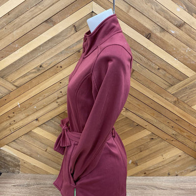 Kathmandu- Women's Fleece sweater jacket- MSRP $99: Burgundy-women-SM