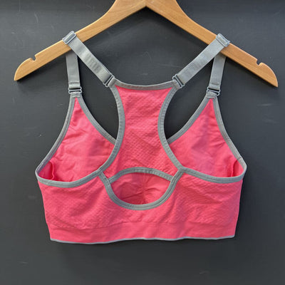 Puma - Sports Bra: Neon Pink/Grey-women-LG