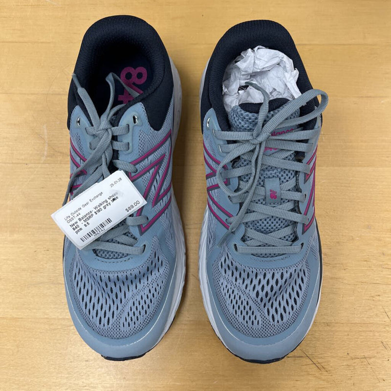 New Balance- Walking shoes 840 - MSRP $180: grey blue pink -women-9.5