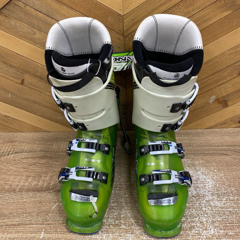 Lange - RX 130 Downhill Ski Boots - MSRP $700: Green/White-men-25-25.5