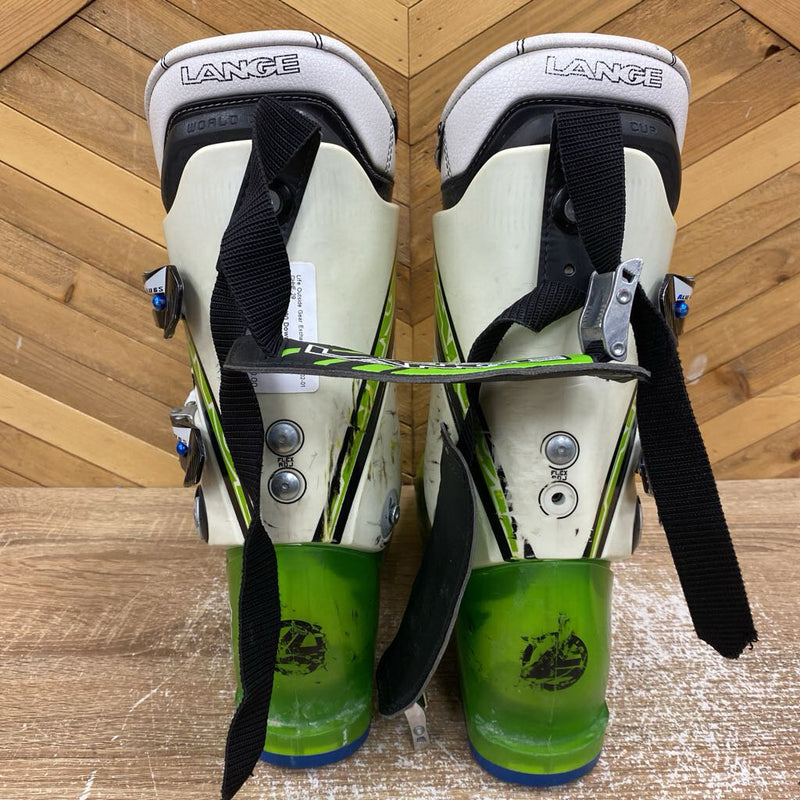 Lange - RX 130 Downhill Ski Boots - MSRP $700: Green/White-men-25-25.5