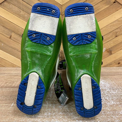Lange - RX 130 Downhill Ski Boots - MSRP $700: Green/White-men-25-25.5