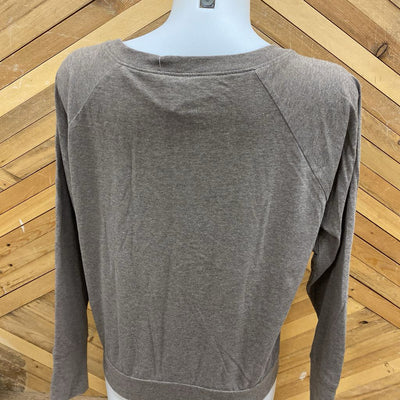 Prana- women's long sleeve t-shirt- MSRP $69: Brown -women-SM