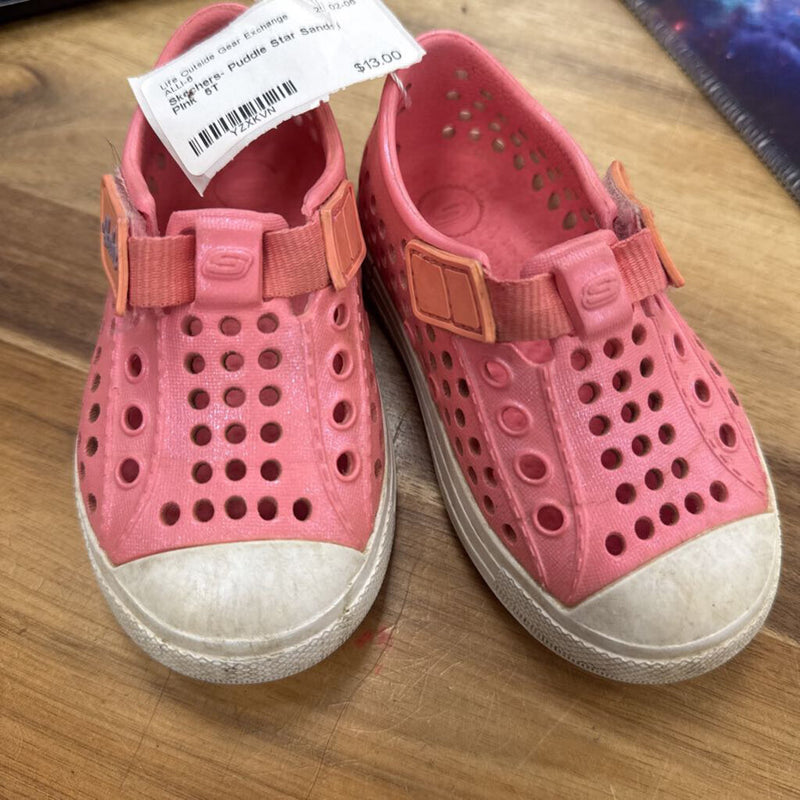 Skechers- Puddle Star Sandal: Pink -children-5T