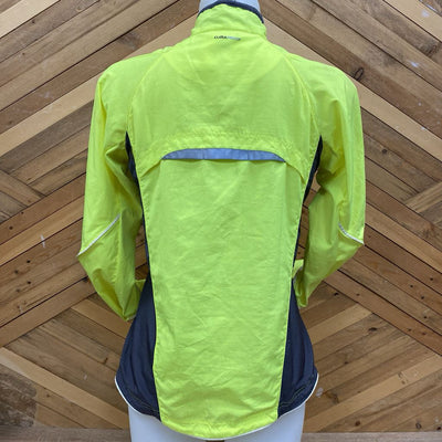 adidas - Women's Hi-Vis Windbreaker Jacket: Yellow/Grey-women-SM