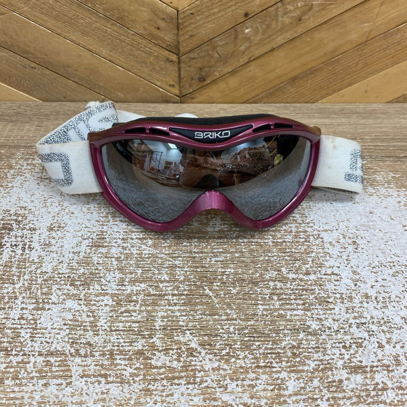 Briko - Ski Goggles - MSRP $70: Purple/White/Silver-unisex-