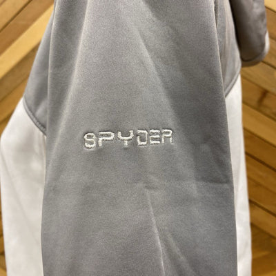 Spyder - Women's Hooded Softshell Jacket - MSRP comp $209: White/Grey-women-LG