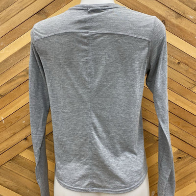 Brooks - Women's "Run Happy" L/S Shirt: Grey-women-MD