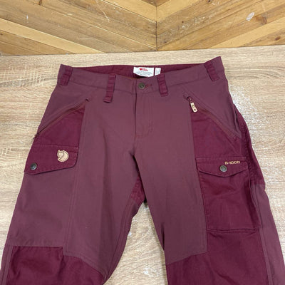 Fjallraven - Women's Nikka Trousers Hiking Pants - MSRP $225: Burgundy-women-30"-31"