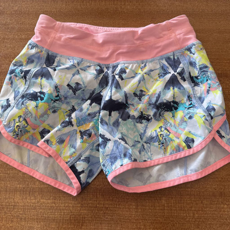 Ivivva- youth athletic shorts : Pink Blue -children-10 Y