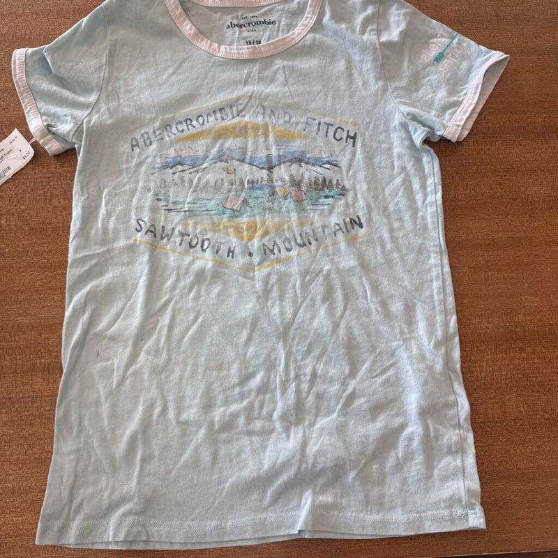 Abercrombi- Youth T-shirt : Light Blue -children-13/14Y