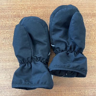 H&M - Black Infant Mittens: black-infant-1-2Y