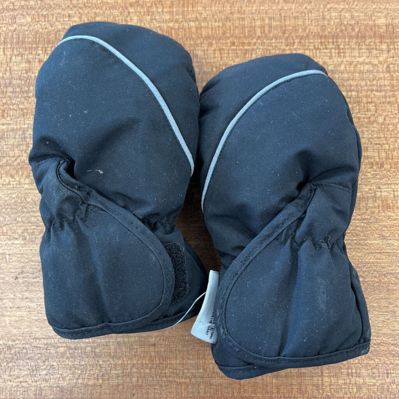 H&M - Black Infant Mittens: black-infant-1-2Y