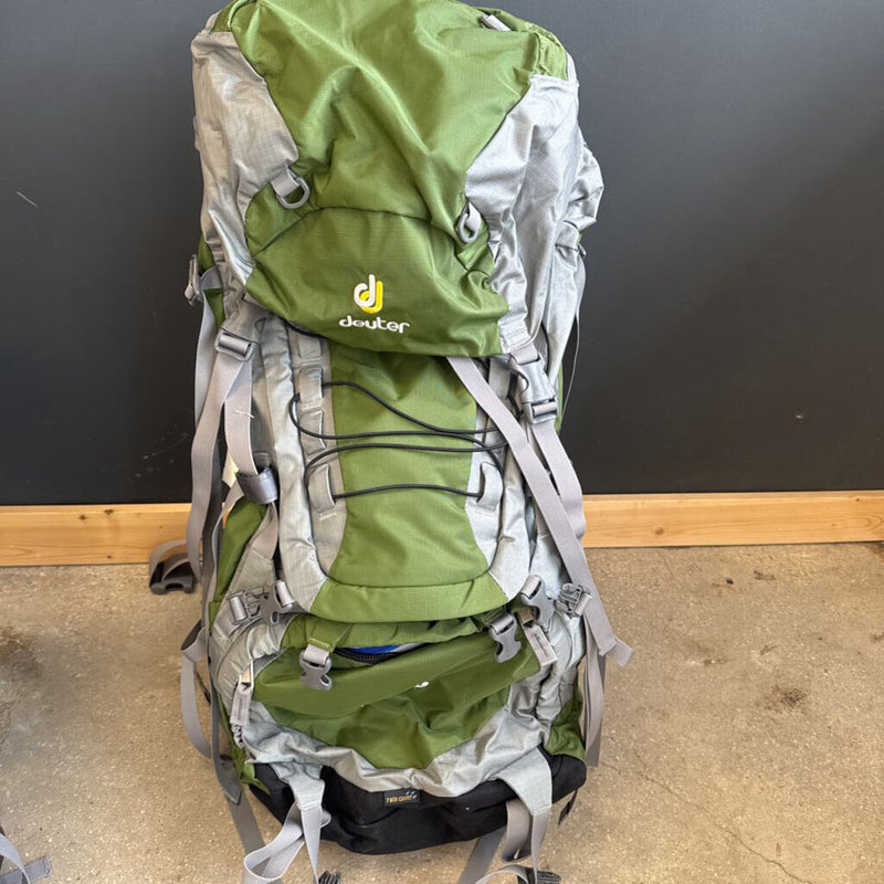 Deuter - AIRCONTACT 70+10 Trekking Pack- MSRP compared $418: Green --70L +10