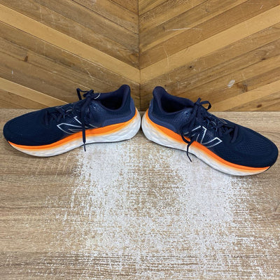 New Balance - Men's Fresh Foam X More v3 Running Shoes - MSRP $200: Navy Blue/Orange-men-M11.5