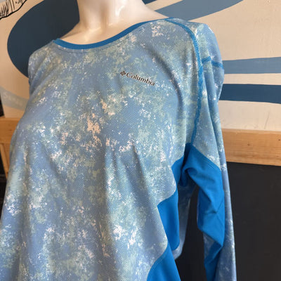 Columbia - L/S UV Women's Shirt - MSRP $75: Blue -women-1X